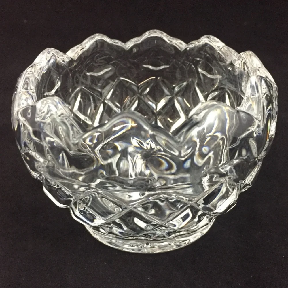 Royal Irish Lead Crystal Candle Holder or Candy Dish Designed Ireland Made Czech